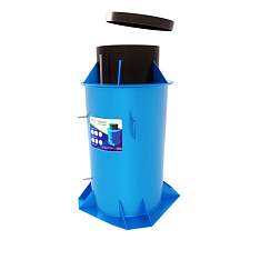 Кессон ЭКОБАТ тип 3 с муфтой, с лестницей, круглый | СТРОЭКОС